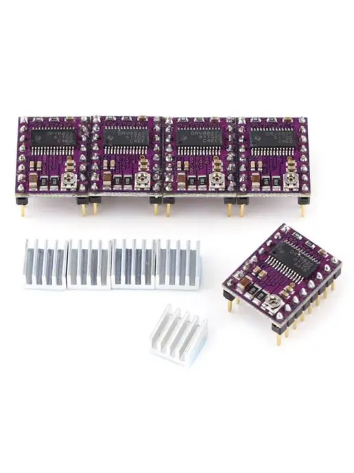 Fosbix Модуль Драйвер шагового двигателя DRV8825 с радиатором, вариант, фото 7