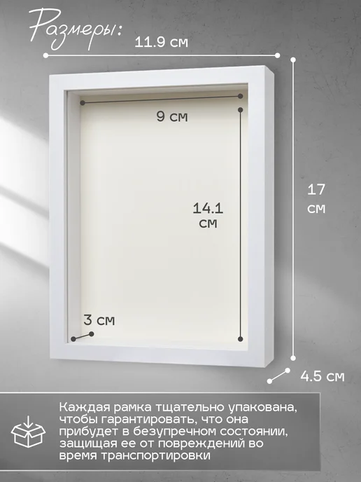 Apila Глубокая объемная фоторамка для слепков насекомых, 10x15, фото 6