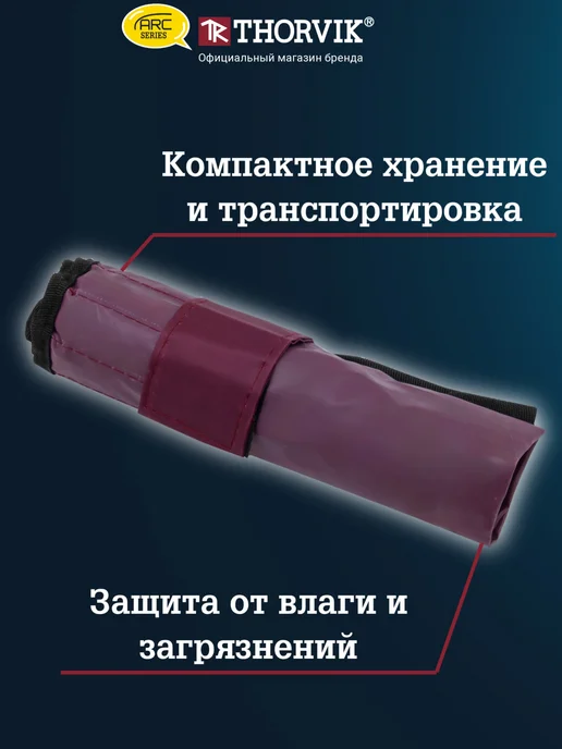 THORVIK W2S8TB Набор ключей гаечных накидных изогнутых серии ARC, 8 ТБ, фото 4