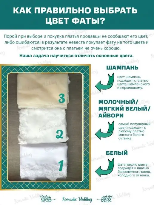 Romantic Wedding Простая фата невесты на свадьбу девичник, белый, фото 2