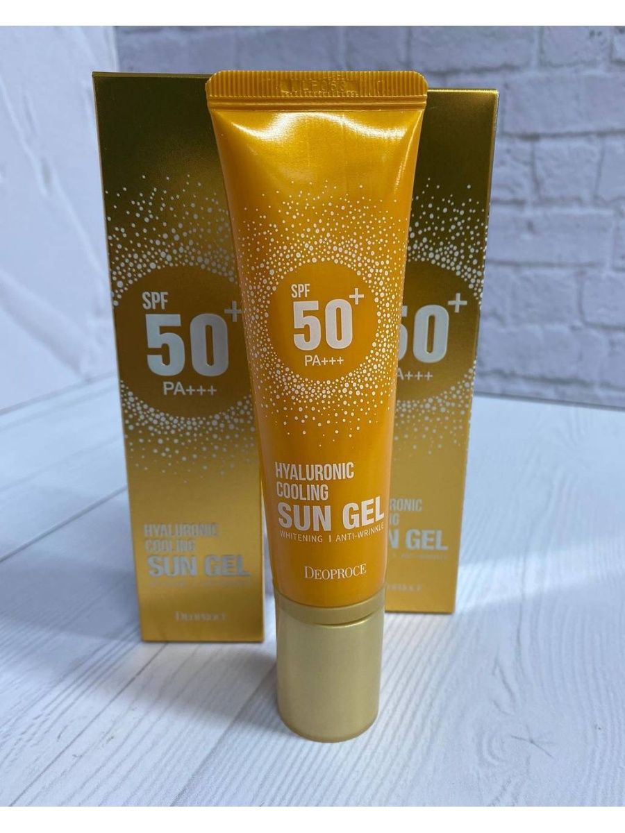 Sun Gel Deoproce 50+ SPF 50. Deoproce Hyaluronic Cooling Sun Gel SPF 50.