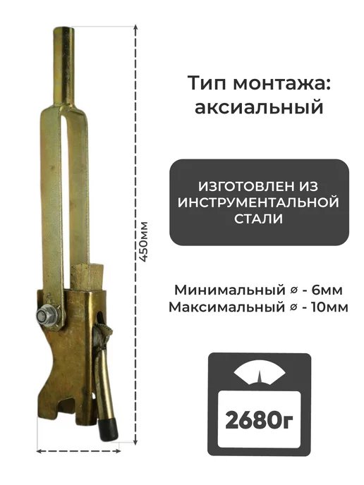 Take&Do Ключ для зажима пружинного, оцинкованный, усиленный, вариант, фото 3