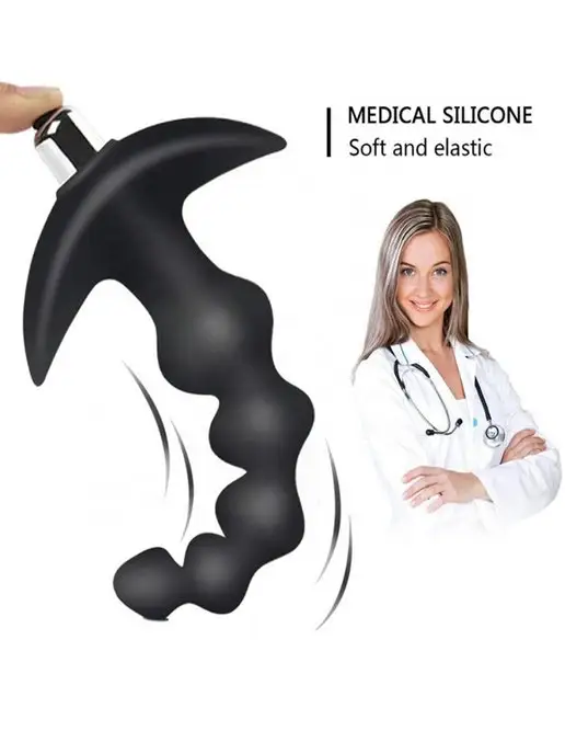 Trestsex Анальная пробка "ANAL SILICONE PLUG BLACK" 13см, черный, фото 4