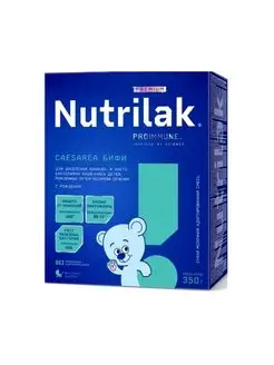 Смесь сухая молочная, с рождения, 350г Nutrilak 94128986 купить за 904 ₽ в интернет-магазине Wildberries