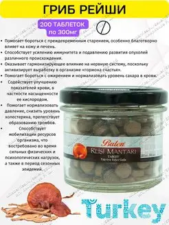 Гриб рейши в таблетках Balen 94170372 купить за 744 ₽ в интернет-магазине Wildberries