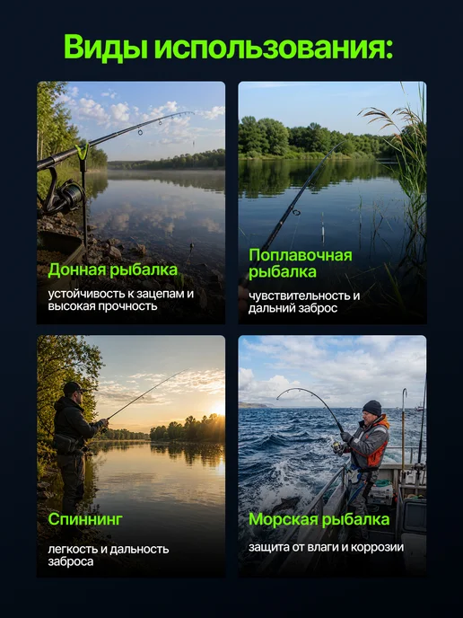 AWEES Леска рыболовная карповая для рыбалки 5Д 500 метров 0,25 мм, 500 м, фото 4