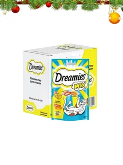 Лакомство для кошек, подушечки, лосось и сыр 6х60гр Dreamies 94208419 купить за 501 ₽ в интернет-магазине Wildberries