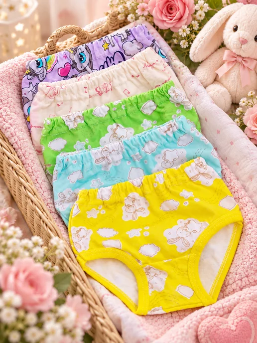 BabyDreams Комплект трусов 5 штук, розовый, фото 4