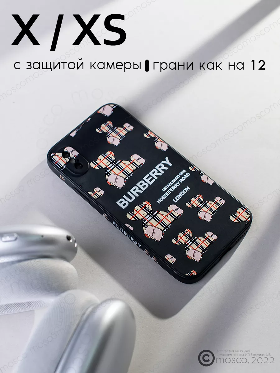 Чехол на X/XS с принтом и защитой камеры mosco 94253804 купить за 432 ₽ в  интернет-магазине Wildberries