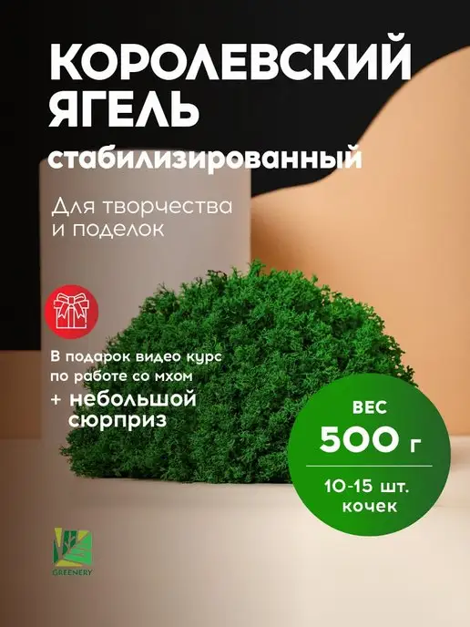 Greenery Moss Королевский мох Ягель 500 гр