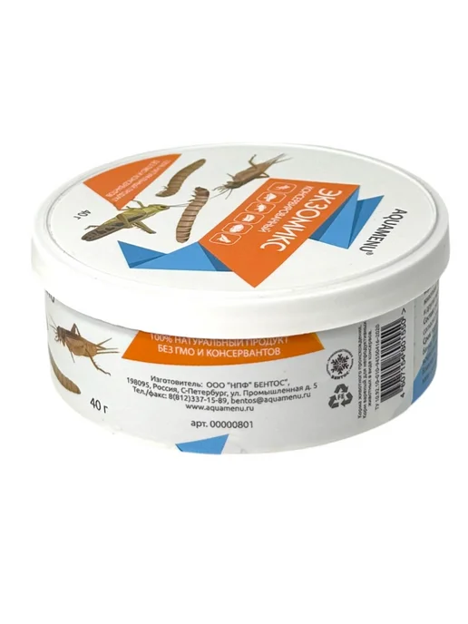 AQUAMENU Экзомикс консервированный, ассорти из насекомых, 40г, 40 г, фото 8