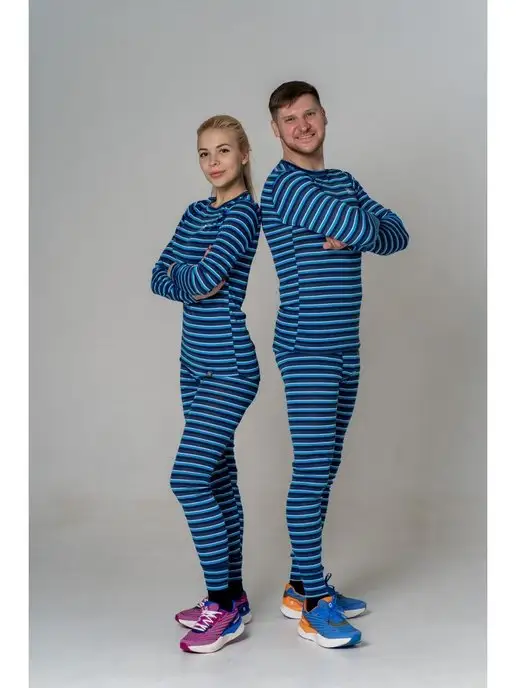 NoName Термолонгслив тонкий с начесом SUPREME SHIRT UX, голубой, фото 2