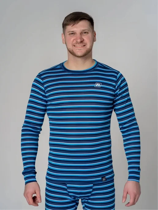 NoName Термолонгслив тонкий с начесом SUPREME SHIRT UX, голубой, фото 4
