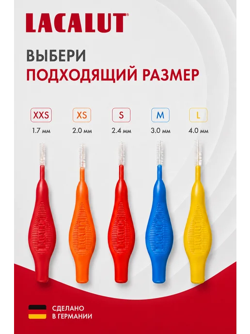 Lacalut Interdental межзубные цилиндрические ёршики 1,7мм 5шт, 5 шт, фото 5