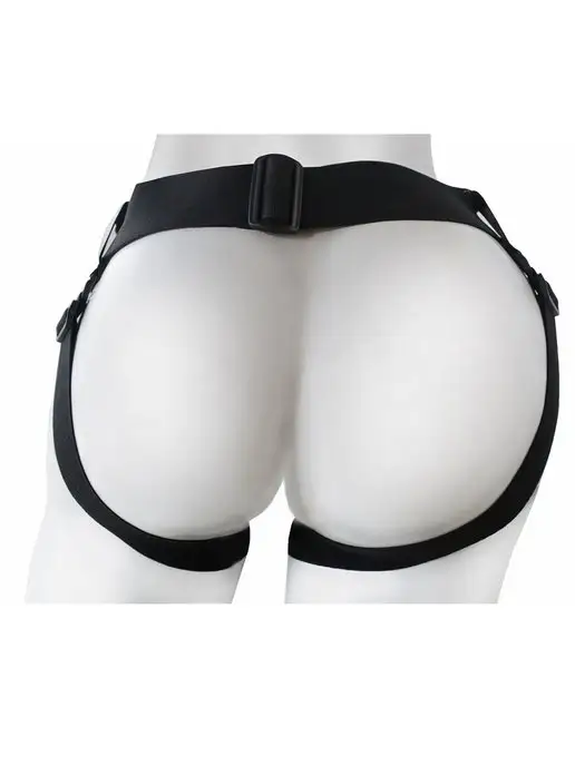 Trestsex Женский страпон Glamour black из киберкожи с вибрацией, черный, фото 7