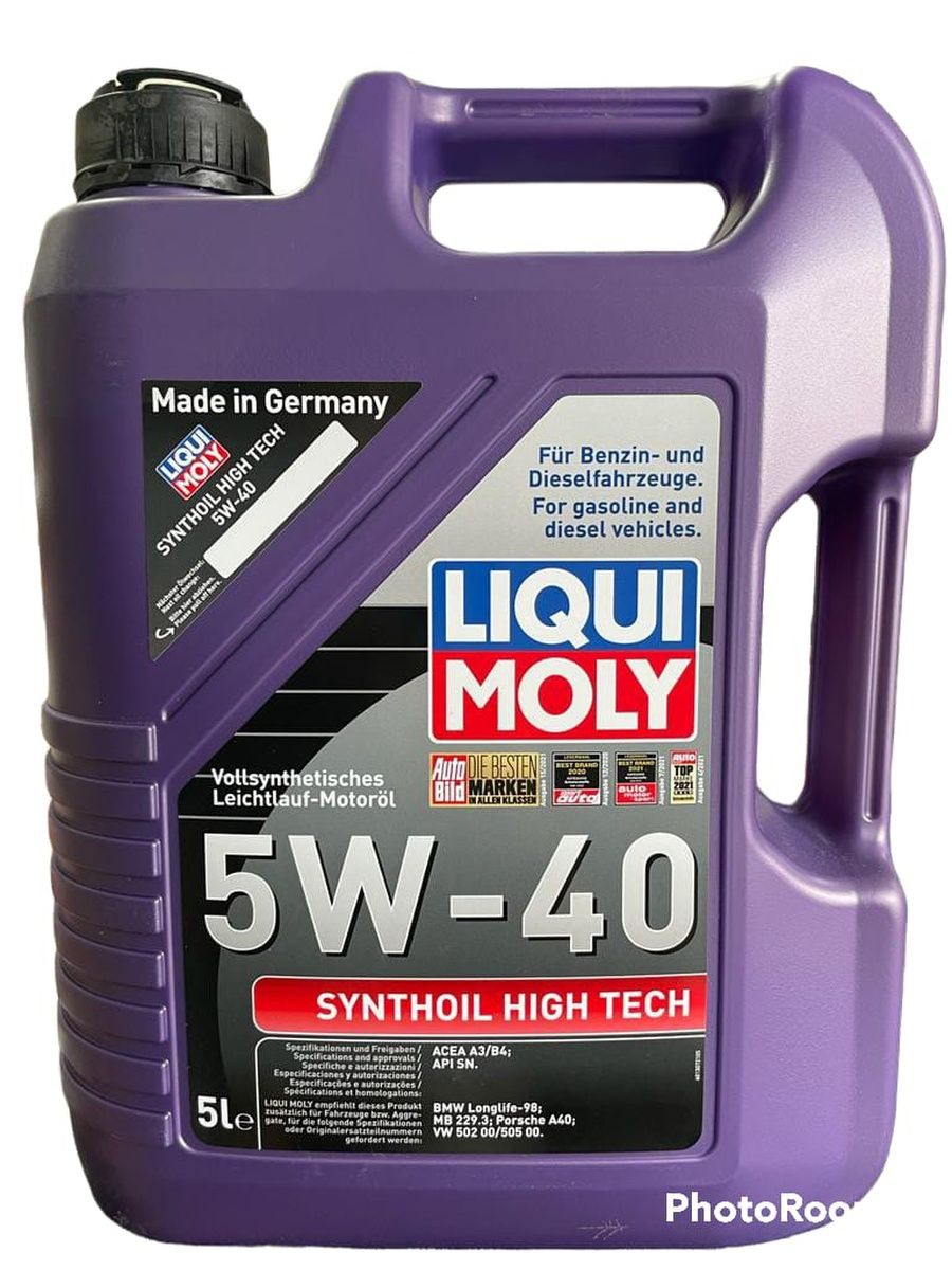 Liqui moly 5w40 synthoil high tech. Моторное масло Liqui Moly Synthoil High Tech 5w-40 5 л.