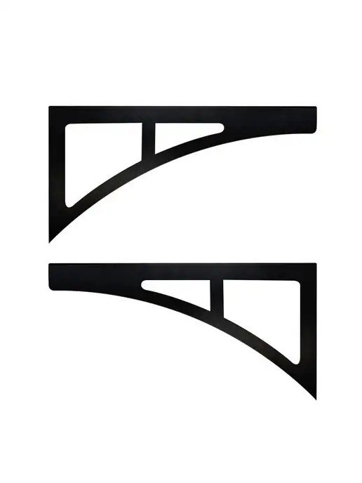LifeSteel Кронштейн для полки на стену металлический 2шт 30см, 2 шт, фото 4