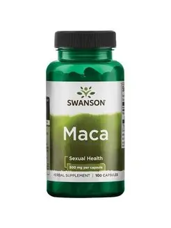 Мака Maca 500 мг 100 капсул Swanson 94642843 купить за 753 ₽ в интернет-магазине Wildberries