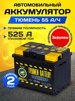 Аккумулятор автомобильный 55 12v прямая STANDARD Тюмень 94690564 купить за 5 569 ₽ в интернет-магазине Wildberries