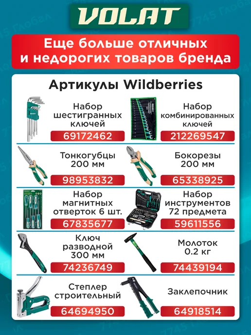 ВОЛАТ Набор отверток для дома 4 предмета для работы с крепежом, вариант, фото 8