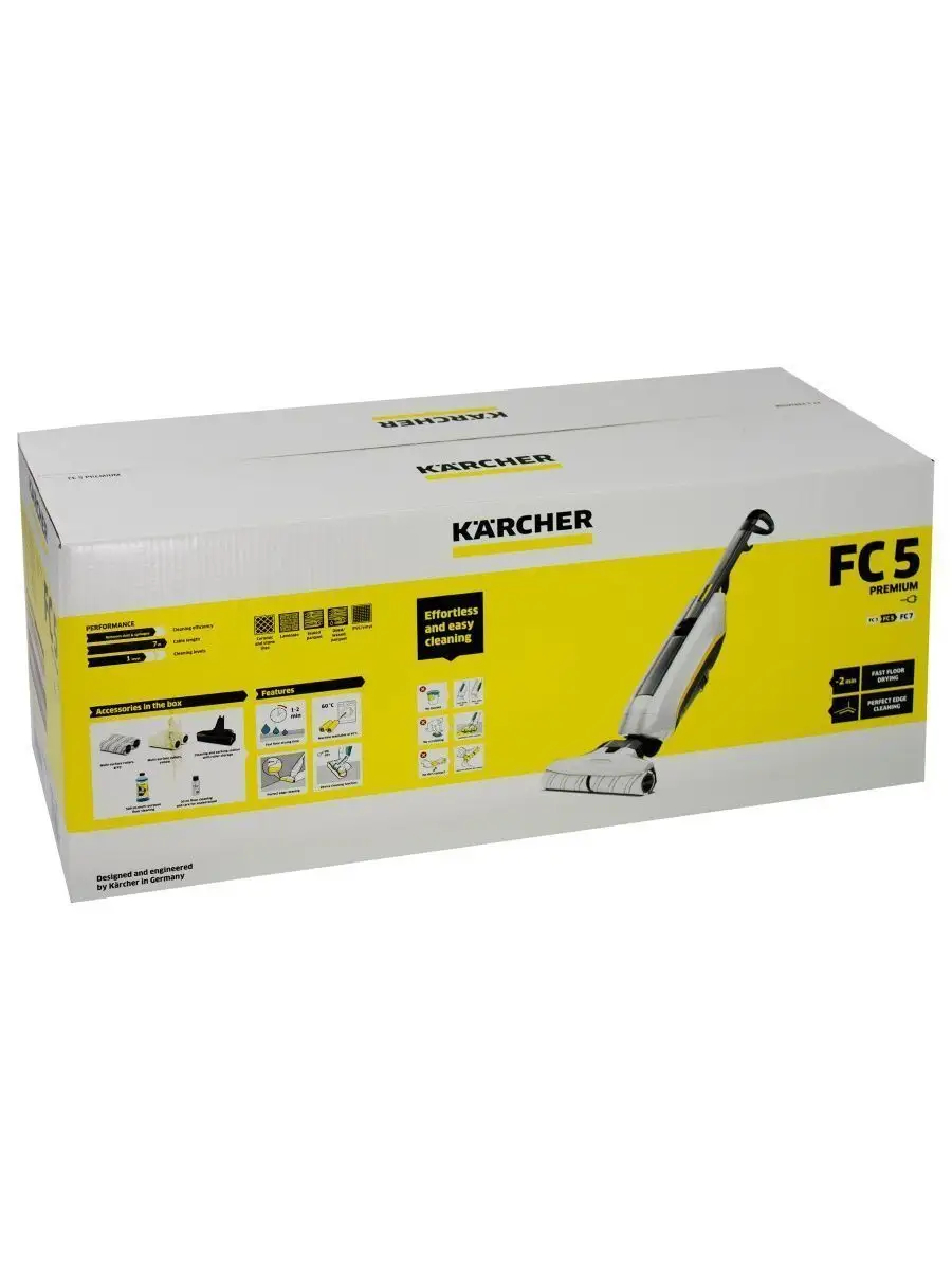 Электрошвабра Karcher FC 5 Premium для мытья полов Karcher 94819340 купить  в интернет-магазине Wildberries