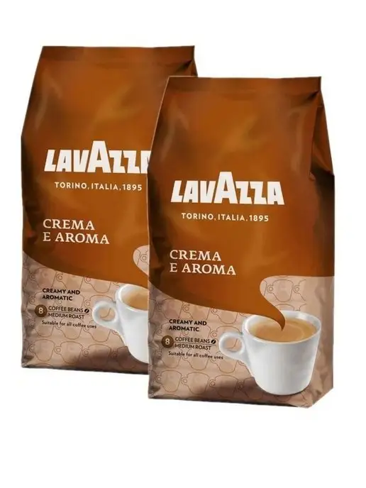 Lavazza Кофе в зернах Crema e Aroma 2 шт по 1кг