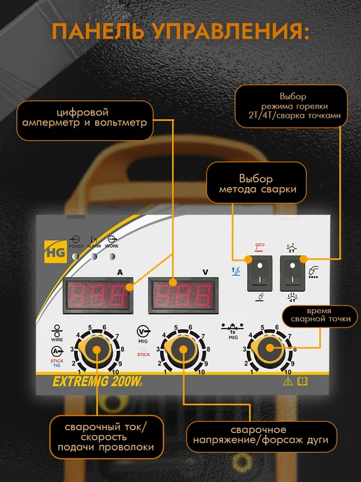 Hugong Инвертор HUG WELDING EXTREMIG 200W III, 200 Вт, фото 4
