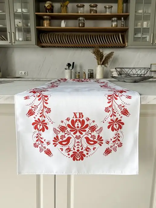 sfer.tex Дорожка пасхальная на стол тканевая 45х180 см, 45x140 см, фото 4
