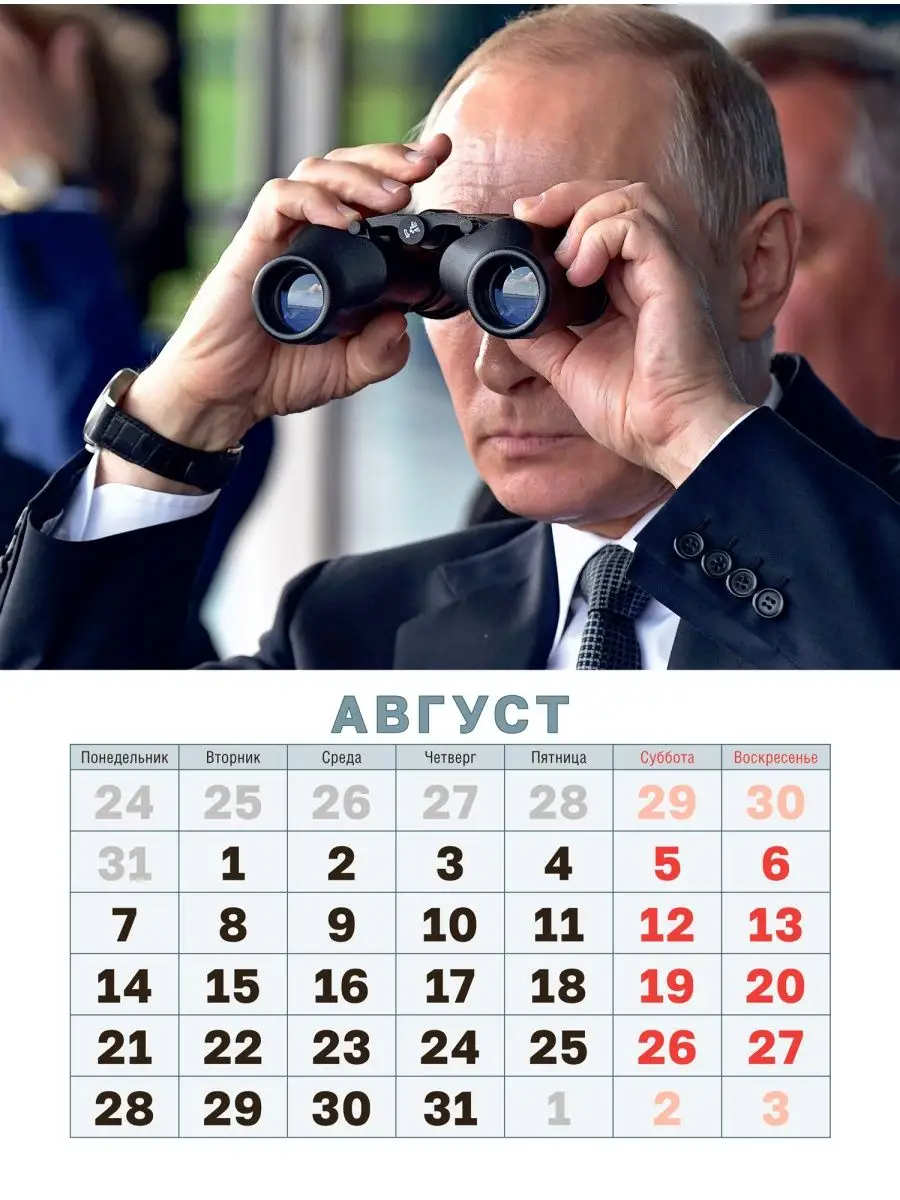 Календарь с президентом РФ Путин В.В на 2024 год Газетный мир 95089636  купить в интернет-магазине Wildberries