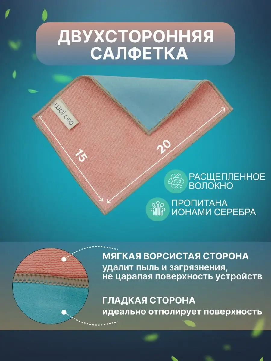 Салфетка для монитора, телефона, экрана, ноутбука телевизора venrok  95105315 купить за 264 ₽ в интернет-магазине Wildberries