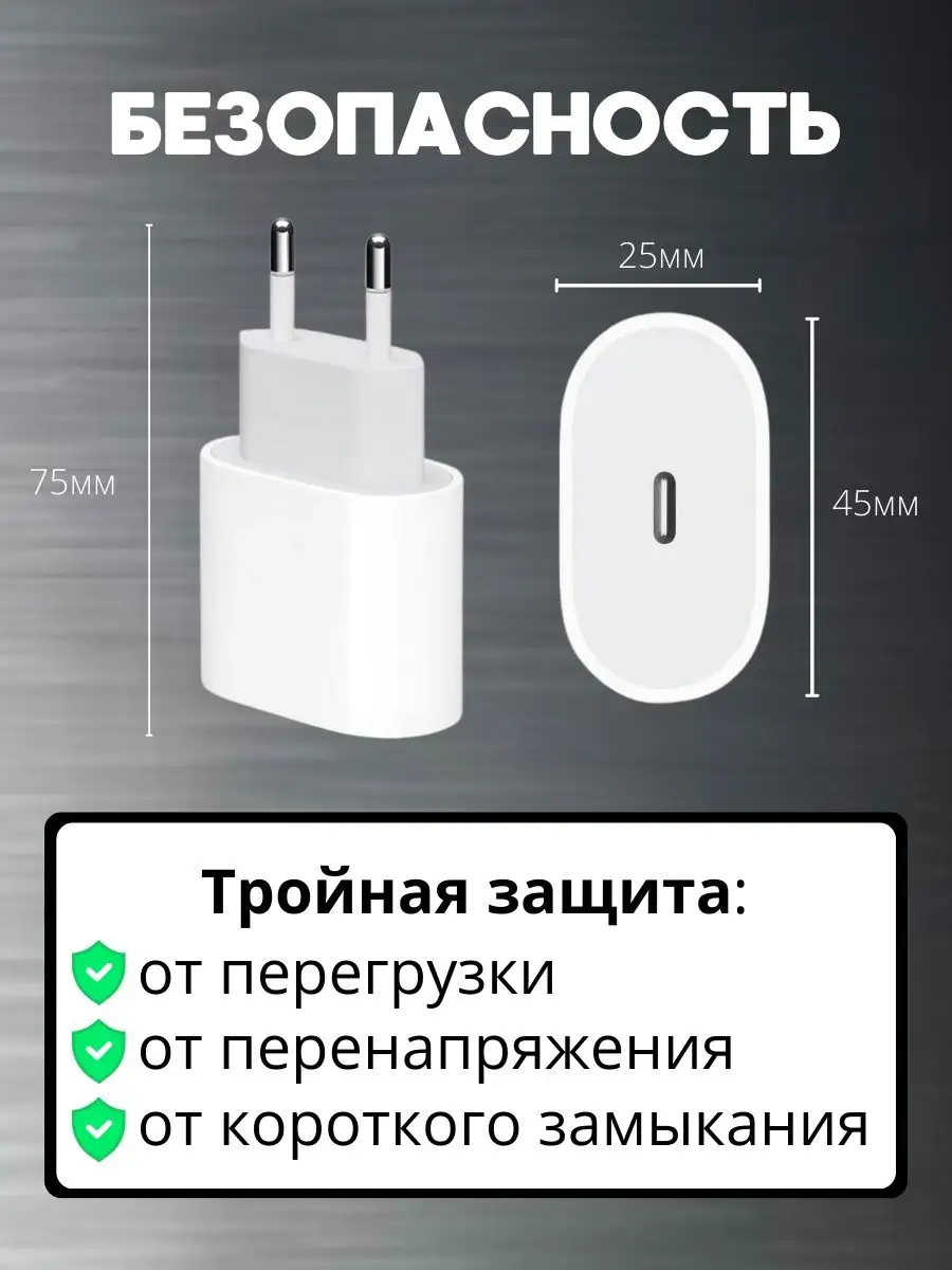 Блок быстрой зарядки для iPhone Type-с Digital Aks 95152078 купить за 395 ₽  в интернет-магазине Wildberries