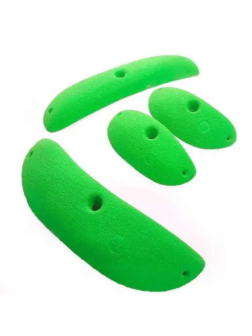 JUJAHOLDS Зацепы для скалодрома Line Pro 4 шт. Зеленый +болт, 4 шт