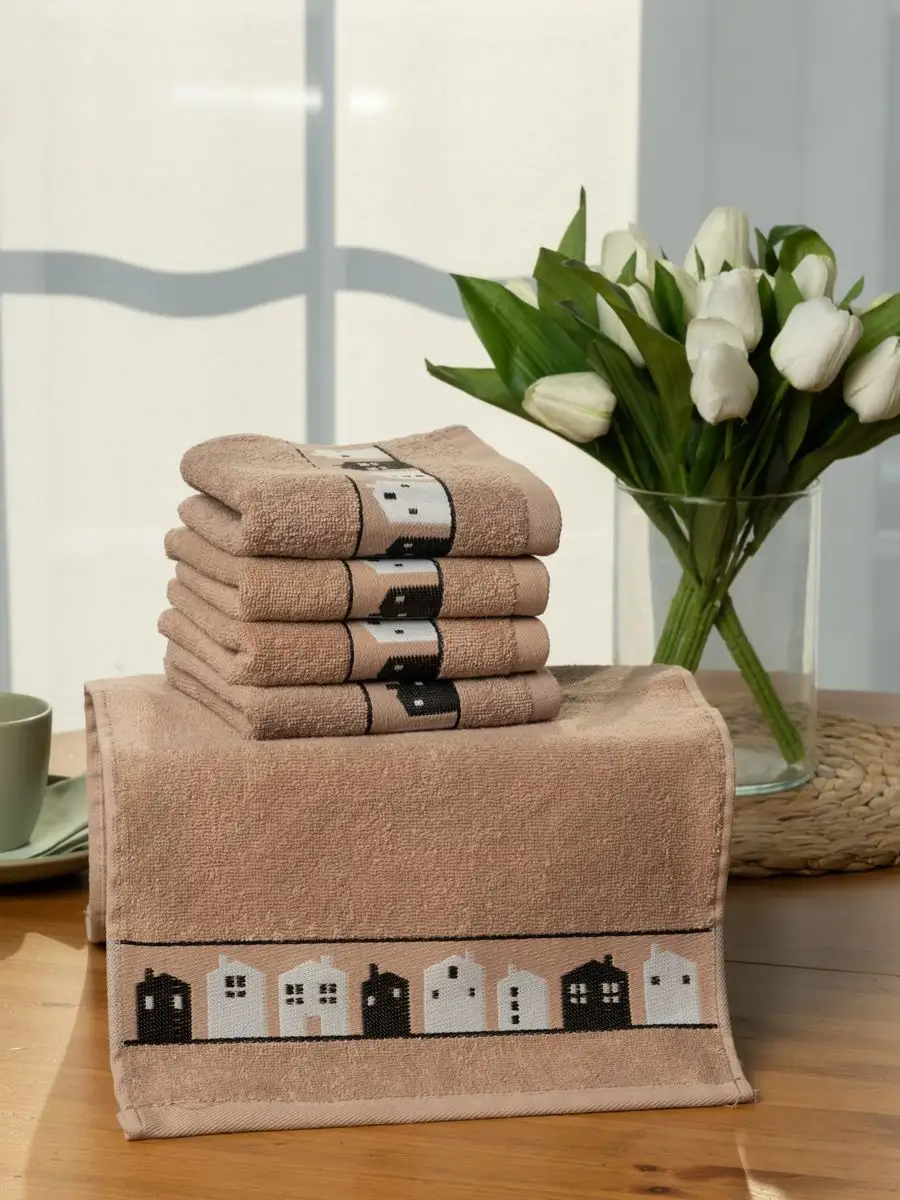 Кухонные полотенца махровые 30х60 см, набор 5 шт Belezza 95226106 купить за 647 ₽ в интернет-магазине Wildberries
