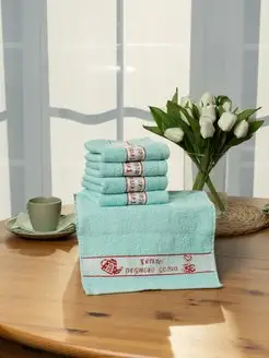 Кухонные полотенца махровые 30х60 см, набор 5 шт Belezza 95226109 купить за 671 ₽ в интернет-магазине Wildberries