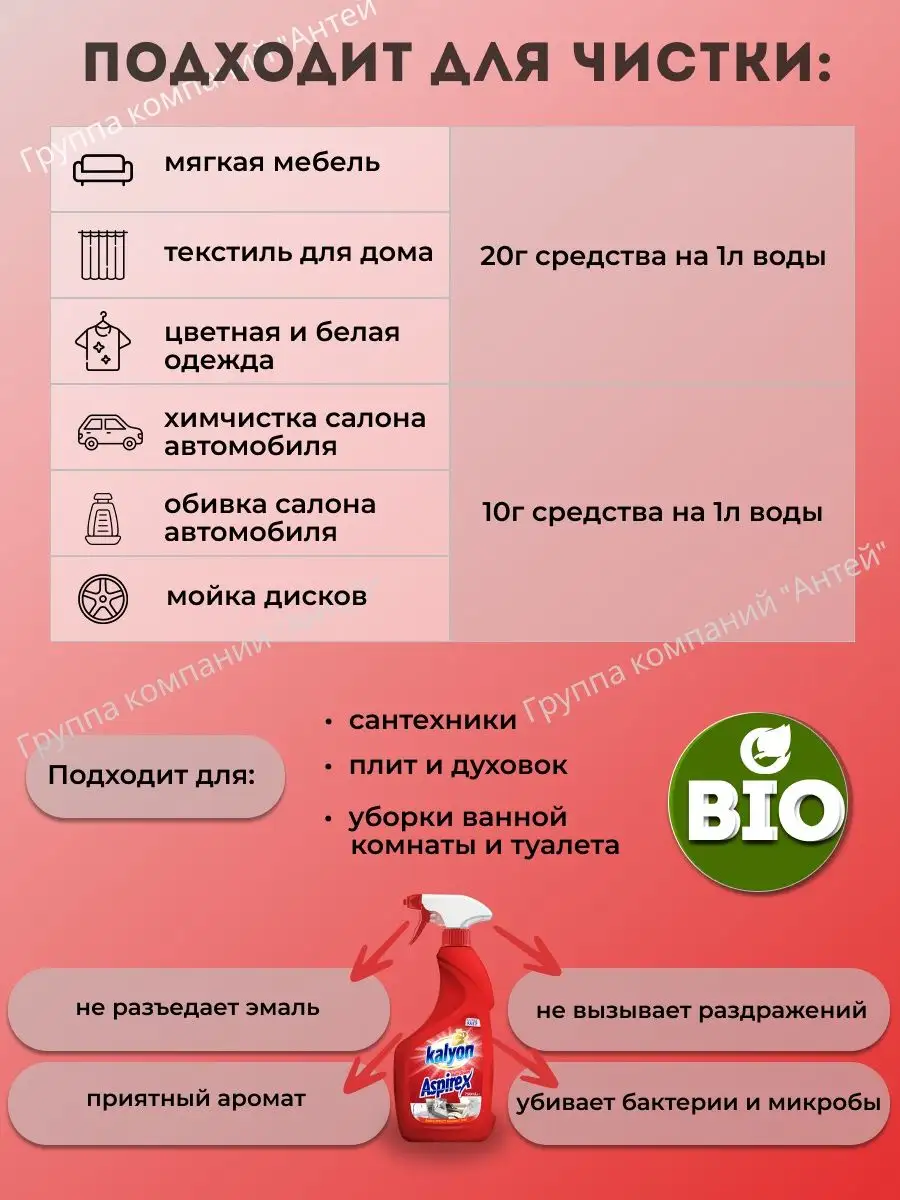 Чистящее средство для уборки универсальное ASPIREX 750мл kalyon 95246052  купить в интернет-магазине Wildberries