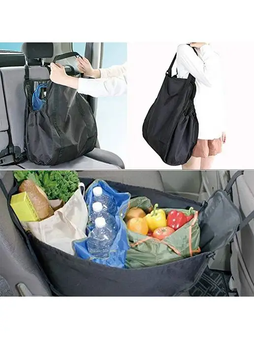 AvtoPoryadok Сумка на заднее сиденье авто и плечо, черный, фото 2