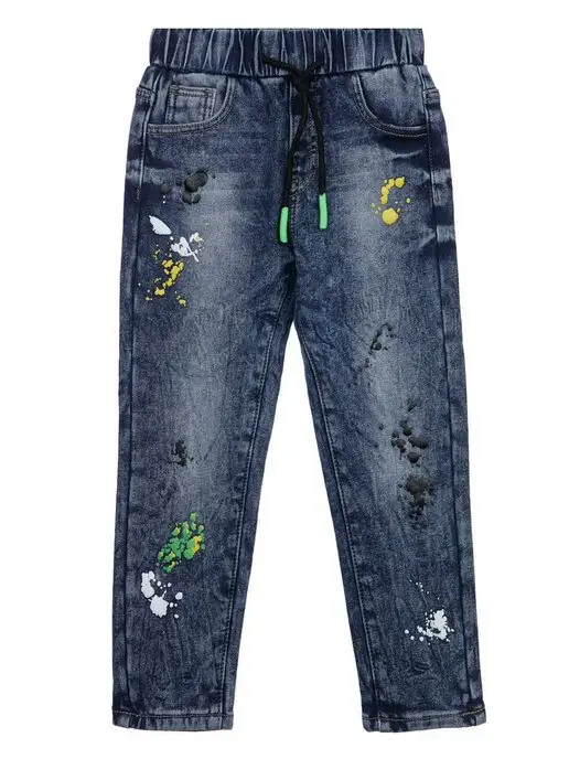 PlayToday Джинсы comfort fit на флисе, синий, фото 7