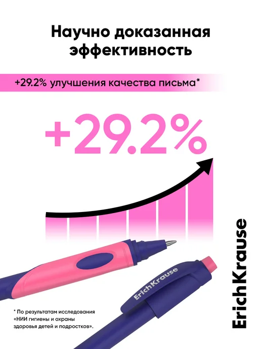ErichKrause Шариковые ручки синие набор 2 штуки, синий, фото 4