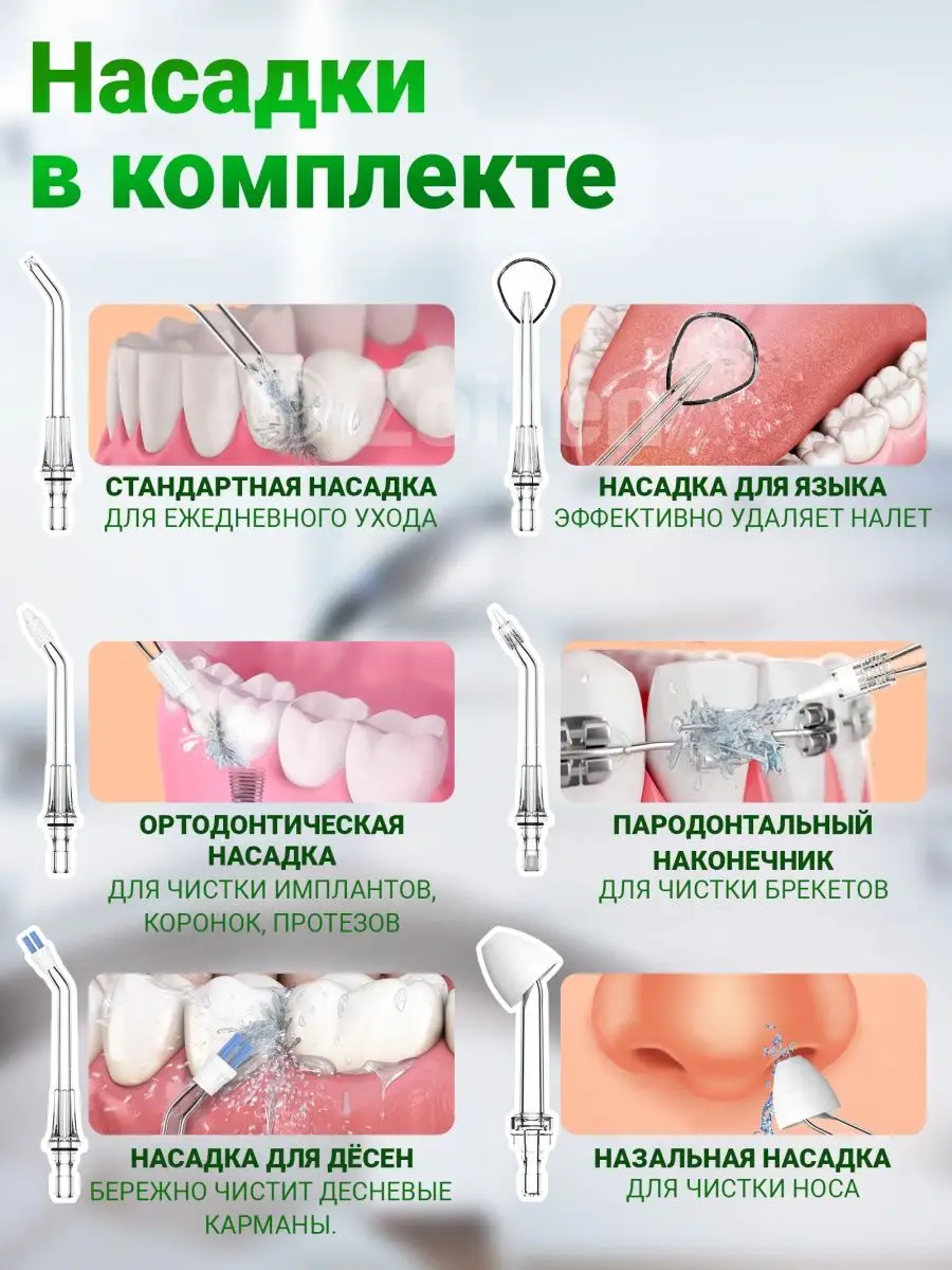 Ирригатор для зубов и полости рта и носа портативный Zoiten 95446039 купить  за 2 932 ₽ в интернет-магазине Wildberries