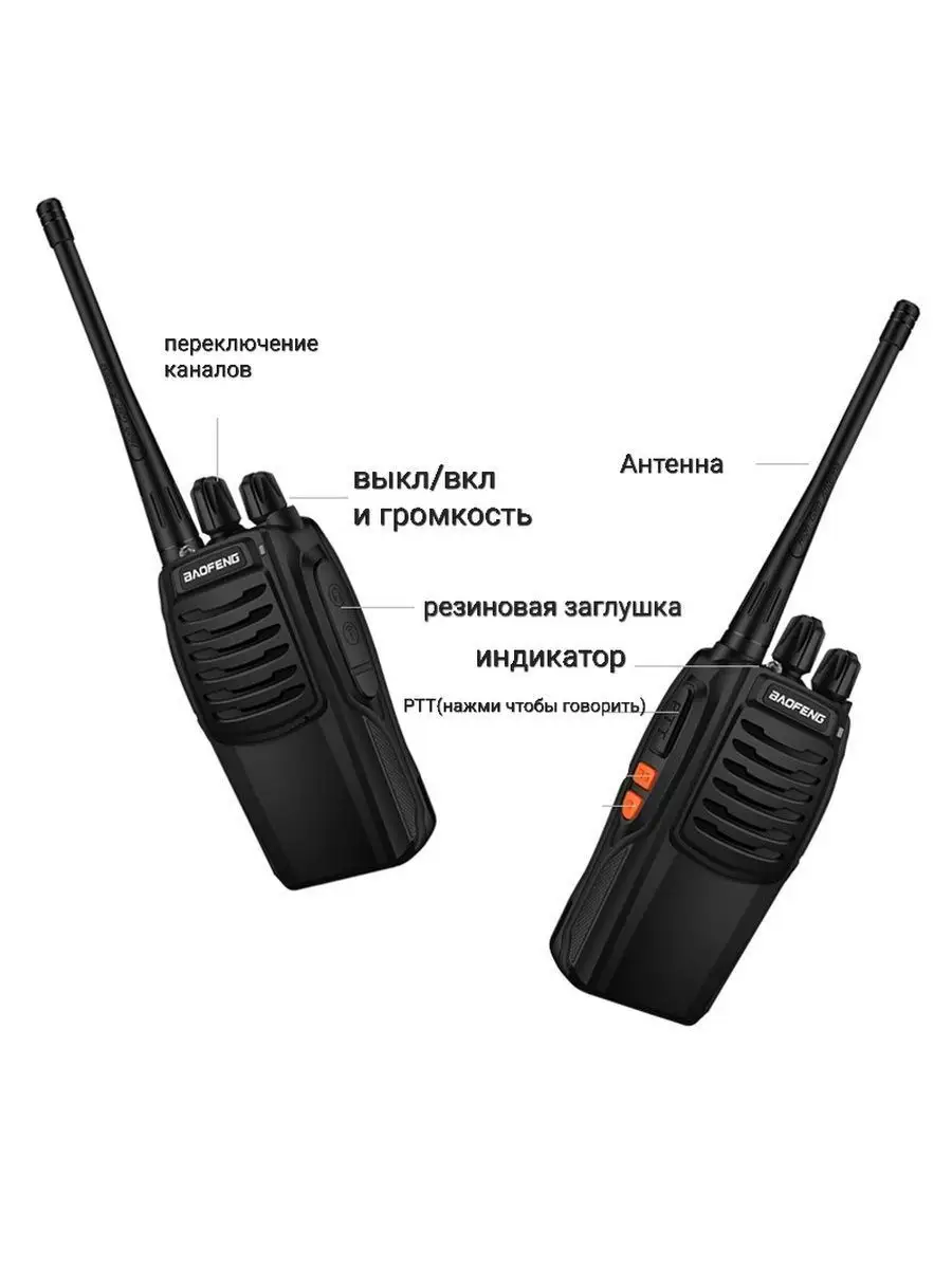 Радиостанция Baofeng BF-888s 4 штуки BAOFENG 95461206 купить за 2 604 ₽ в  интернет-магазине Wildberries