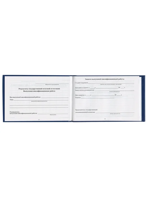 STAFF (10 штук) - Бланк "Зачетная книжка в колледж", арт. 129142, 10 шт, фото 3