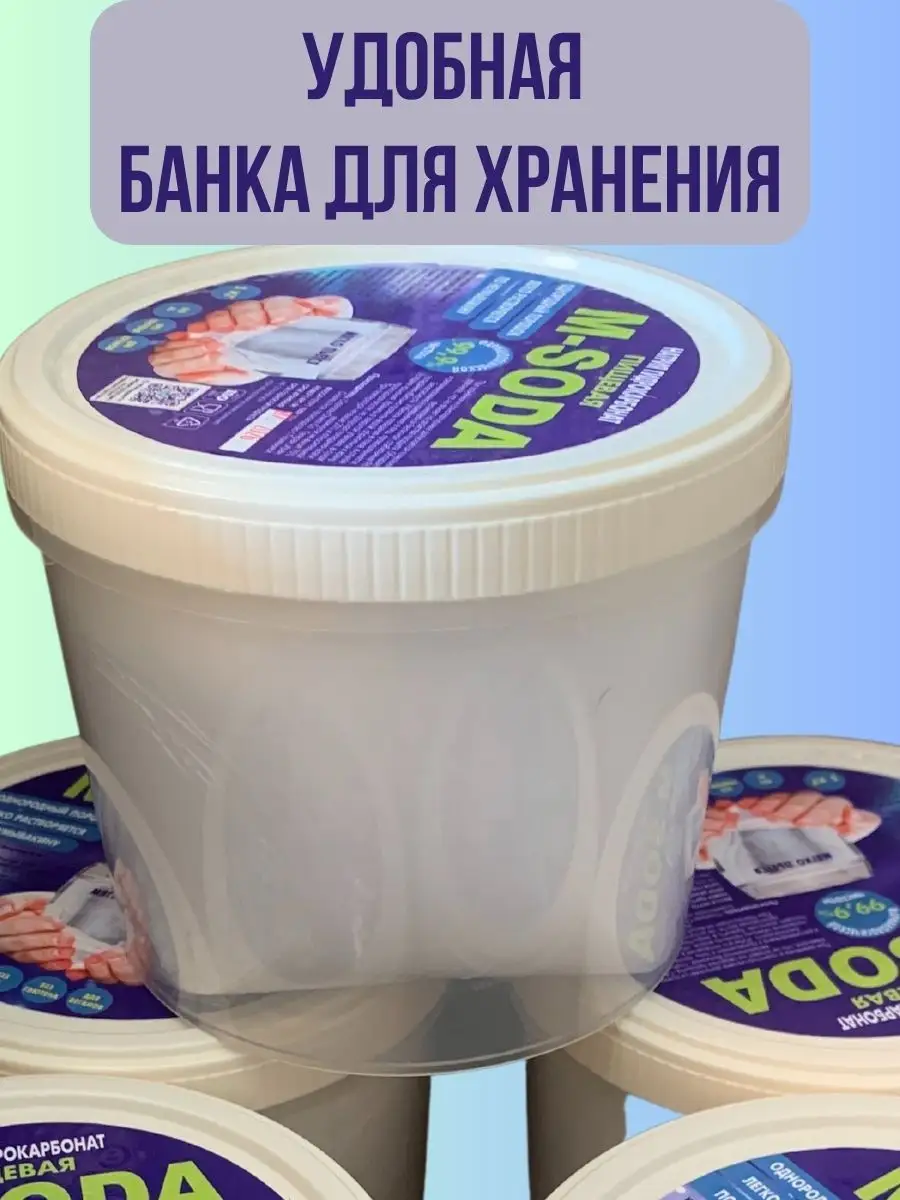 Иранская сода пищевая 1кг очищенная в банке M-SODA 95625312 купить за 606 ₽  в интернет-магазине Wildberries