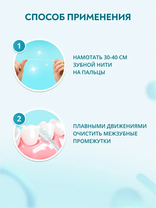 PRESIDENT Зубная нить флосс плоская Ultra-flat 20 метров, 20 м, фото 6