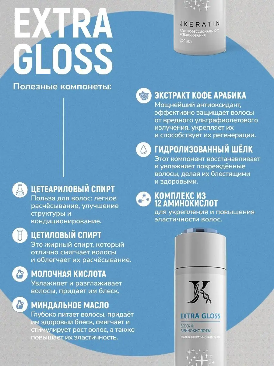 EXTRA GLOSS Экстра Глосс JKeratin 95681330 купить за 2 779 ₽ в  интернет-магазине Wildberries