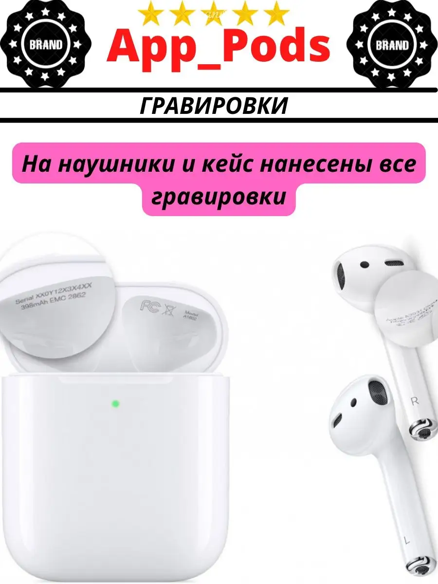 Беспроводные наушники APods 2/Pro/3 App_pods 95718648 купить в  интернет-магазине Wildberries