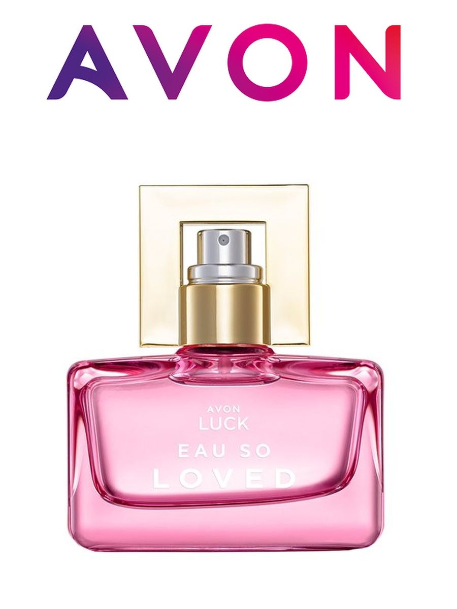 Avon happy. Парфюмерная вода Avon luck. Eau so Loved.