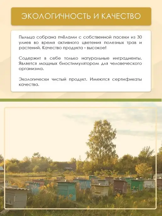 Сорокоумово Пчелиная пыльца, обножка цветочная 100г, 100 г, фото 5