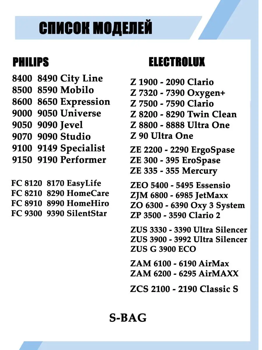 Мешки для пылесоса PHILIPS универсальные одноразовые набор Clean Access  95871904 купить за 525 ₽ в интернет-магазине Wildberries