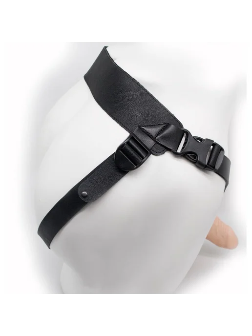 Lovetoy Фаллопротез пустотелый с имитацией мошонки Men's Line, бежевый, фото 2