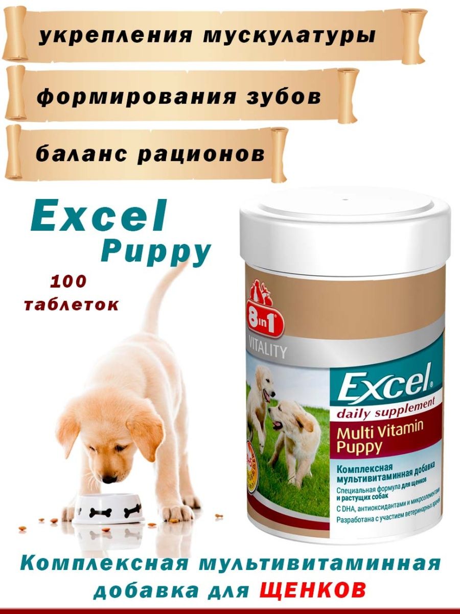 Excel puppy. Витамины эксель мультивитамин для щенков. Витамины 8 in 1 excel Multi Vitamin. Витамины 8 in 1 excel Multi Vitamin small Breed для собак мелких пород.